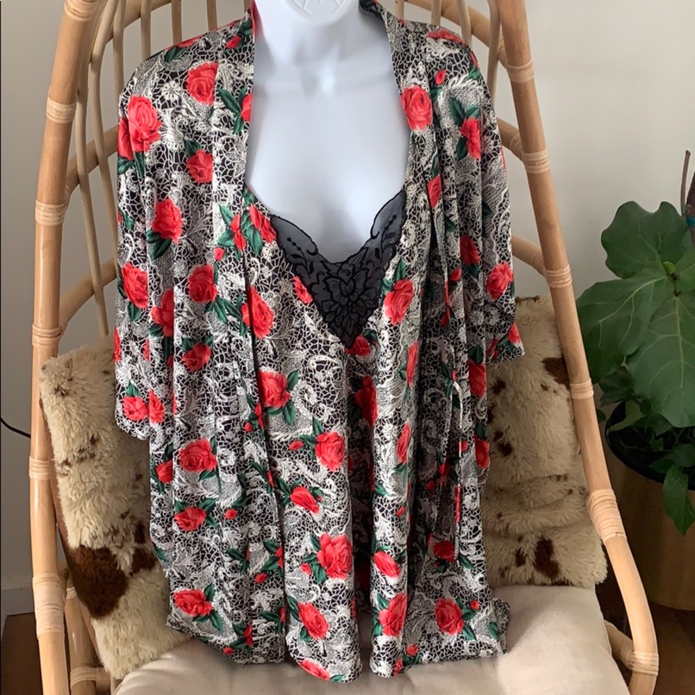 VINTAGE LINGERIE DRESS & ROBE
